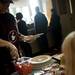 Third-year volunteer April Proudlock plates food in the children's line at St. Frances Church on Friday, March 8. Daniel Brenner I AnnArbor.com
